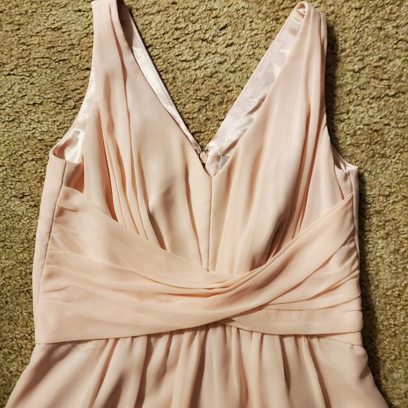 Dove & Dahlia Pink Chiffon Twist Front Dress sz 4 - Picture 10 of 13